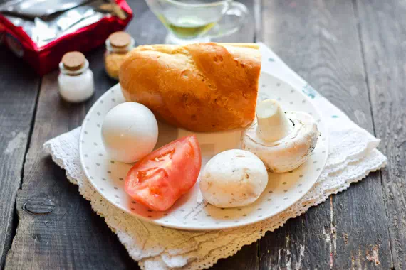 бутерброды на праздничный стол с яйцом и шампиньонами рецепт фото 1